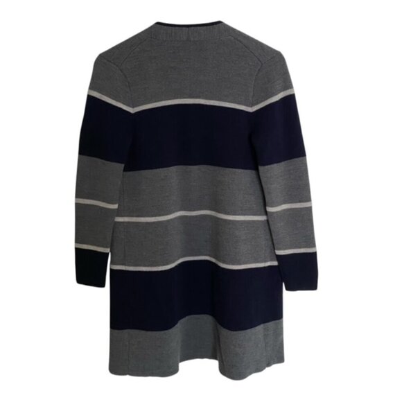 Talbots Merino Wool Striped Open Front Cardigan SP - Picture 3 of 4